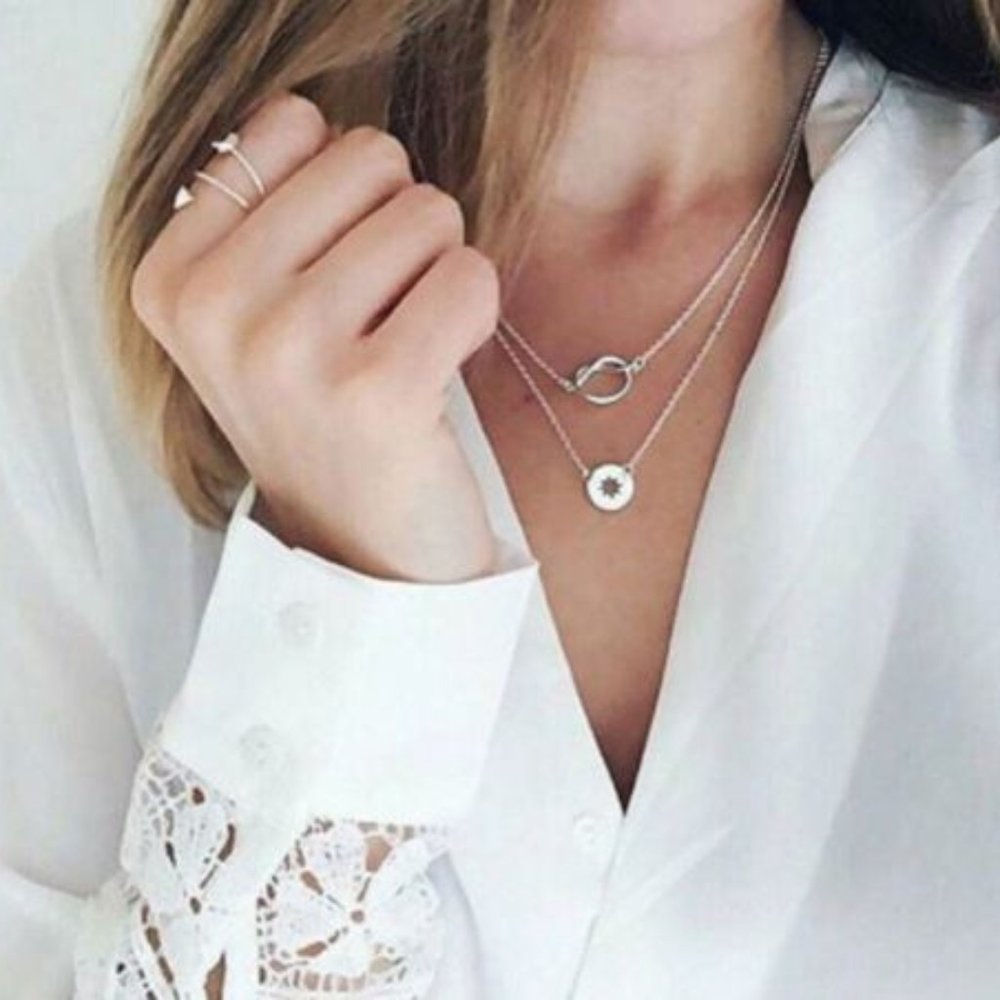 Hollow Pendant Necklace